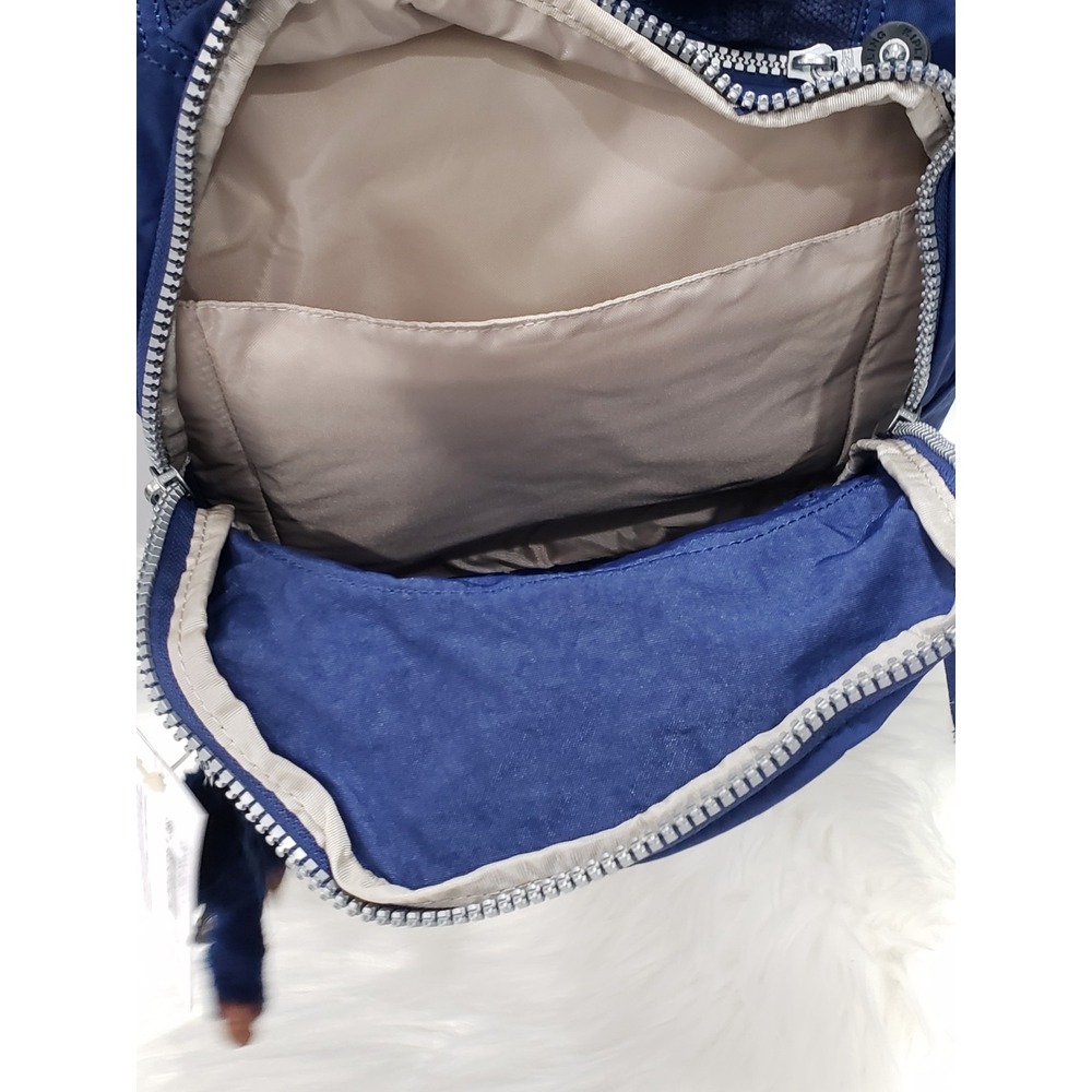NEW Kipling Seoul Backpack navy ink blue school laptop carry on travel school - Picture 5 of 7